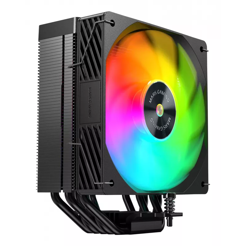 Sistema de refrigeración para PC Mars Gaming MCPUX5ARGB ventilador de CPU 12 cm negro 1 ud.