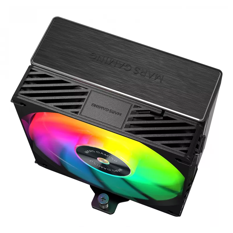 Sistema de refrigeración para PC Mars Gaming MCPUX5ARGB ventilador de CPU 12 cm negro 1 ud.