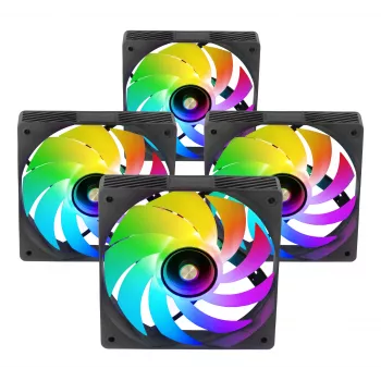Mars Gaming MFSI4KIT sistema de refrigeración para PC ventilador para carcasa de PC 12 cm negro