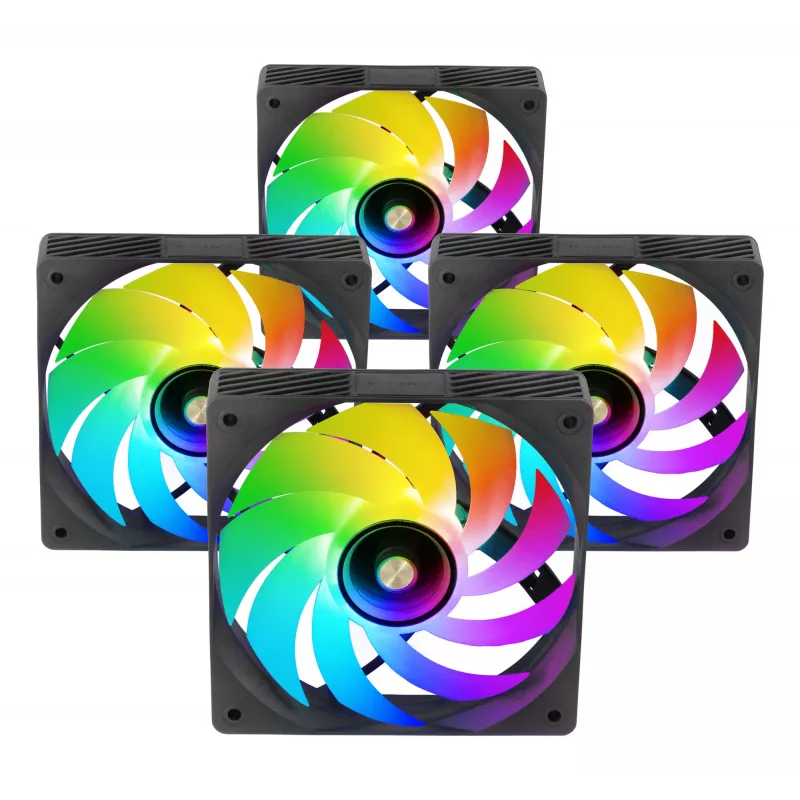 Mars Gaming MFSI4KIT sistema de refrigeración para PC ventilador para carcasa de PC 12 cm negro
