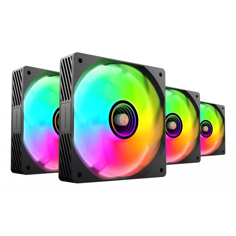 Mars Gaming MFSI4KIT sistema de refrigeración para PC ventilador para carcasa de PC 12 cm negro