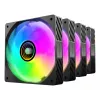 Mars Gaming MFSI4KIT sistema de refrigeración para PC ventilador para carcasa de PC 12 cm negro