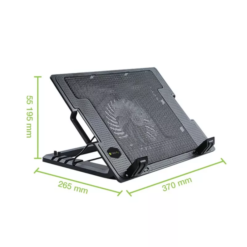 Techly soporte y base refrigeradora para portátiles hasta 17,3