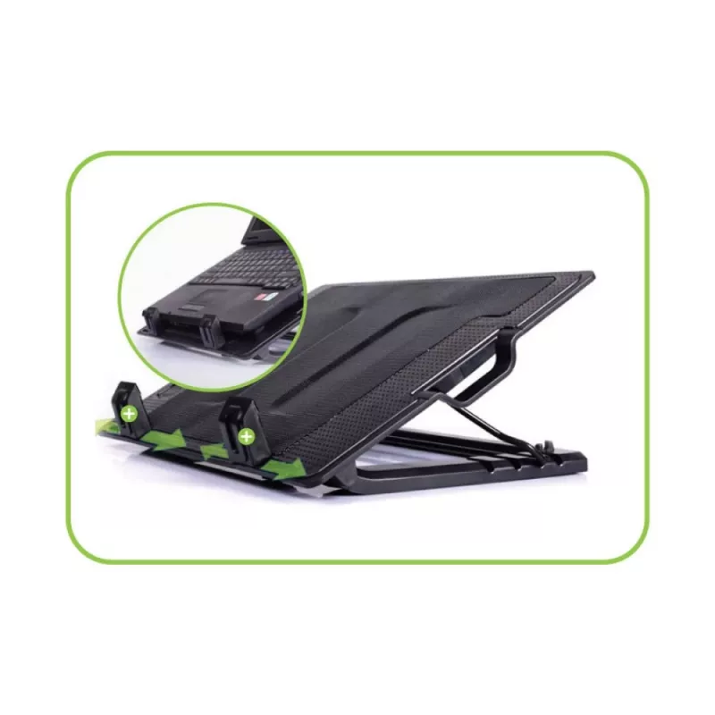 Techly soporte y base refrigeradora para portátiles hasta 17,3