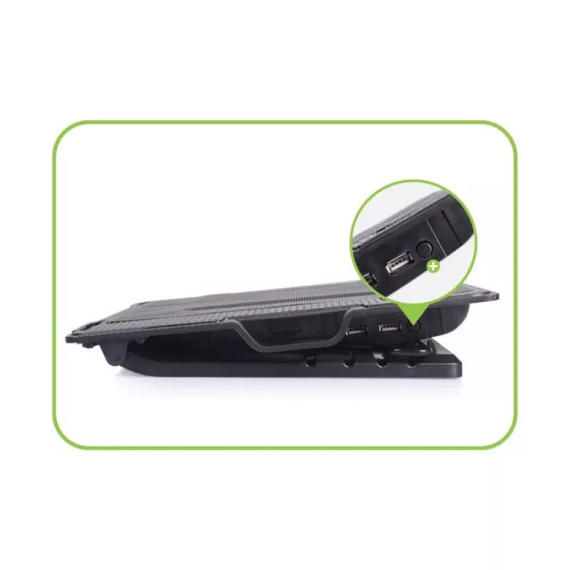 Techly soporte y base refrigeradora para portátiles hasta 17,3