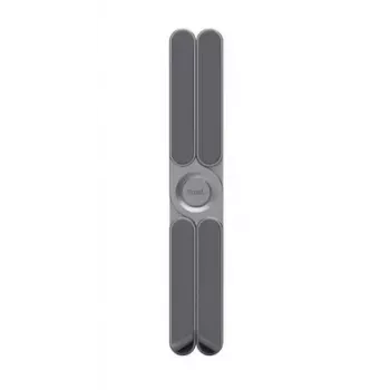 Soporte para portátil TRUST Macy plegable aluminio, gris — 280 mm de altura, base de 23×46 mm, capacidad de 20 kg