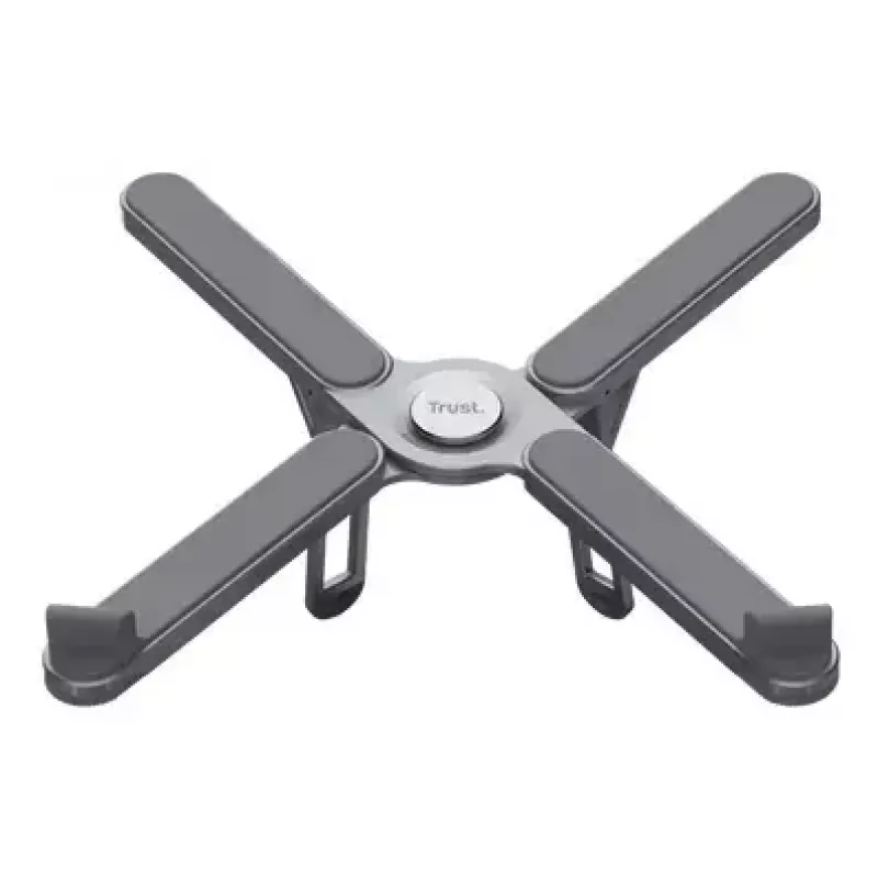Trust Macy 25647 soporte plegable para portátil, aluminio, hasta 17,3 pulgadas, gris