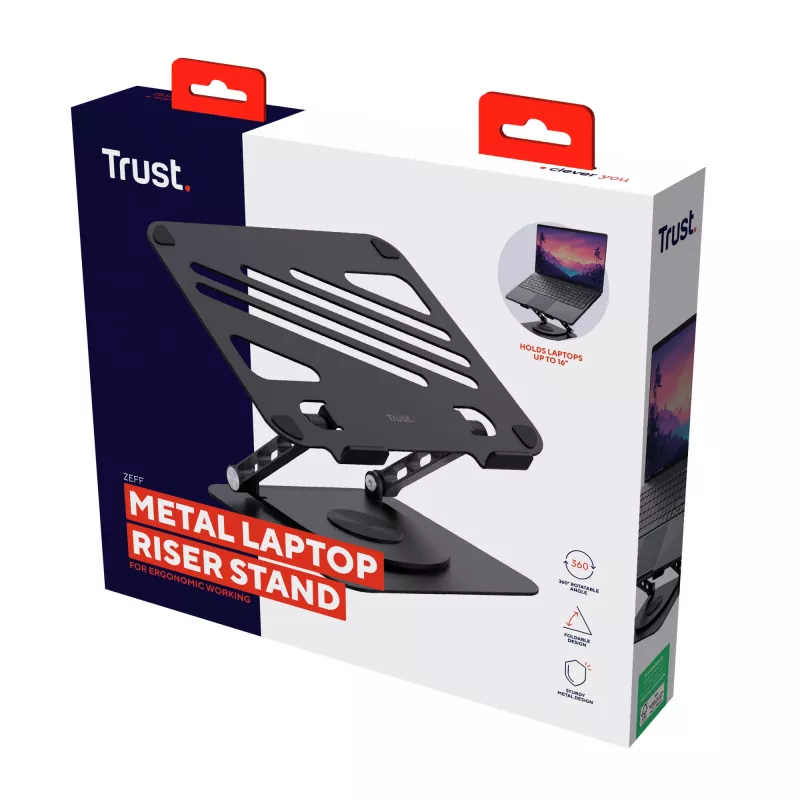 Trust Zeff soporte para portátil negro 40,6 cm (16