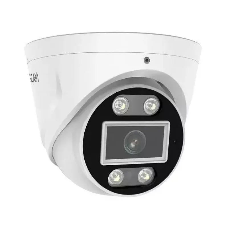 Foscam T5EP cámara IP para exterior, 5 MP, PoE, blanca