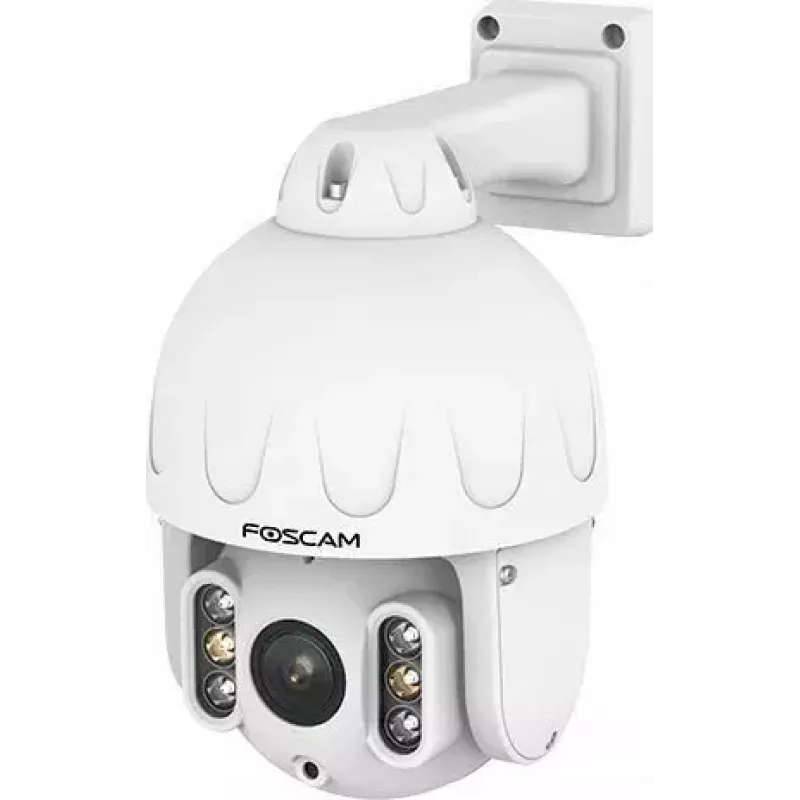 Foscam SD8EP cámara IP PTZ, 8 MP 4K (3840×2160), zoom óptico 4x, PoE, Wi‑Fi, blanca