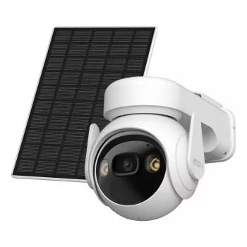Cámara IP de vigilancia IMOU Cell PT Lite Kit con panel solar — 3 MP (2304×1296), 3,6 mm, giro 330°, inclinación 90°, IP66, batería 5000 mAh, PIR, visión nocturna 20 m