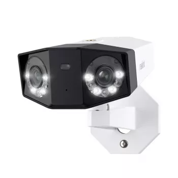 Cámara IP de vigilancia Reolink Duo P730 4K, 8 MP, 4608×1728 @20 fps, PoE/DC, IP66, PIR, 30 m IR, MicroSD hasta 256 GB