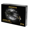 ADATA LEGEND 900 SLEG-900-2TCS SSD M.2 2280 NVMe de 2 TB, PCIe 4.0 x4, NVMe 1.4, 7000/5400 MB/s, negro/dorado