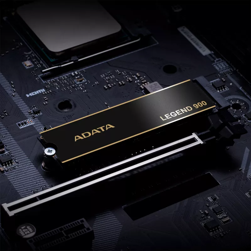 ADATA LEGEND 900 SLEG-900-2TCS SSD M.2 2280 NVMe de 2 TB, PCIe 4.0 x4, NVMe 1.4, 7000/5400 MB/s, negro/dorado