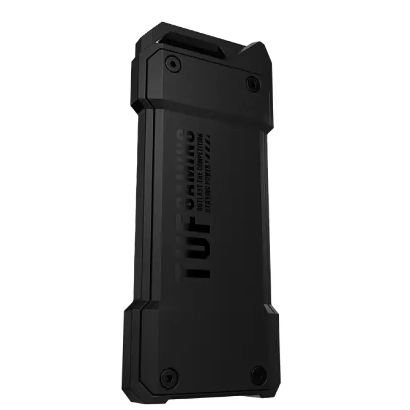 Caja SSD ASUS ESD-T1A/BLK/G/AS — M.2 (SATA/PCIe) de una bahía, USB-C 3.2 Gen2, 10 Gbit/s, negra, cierre con llave