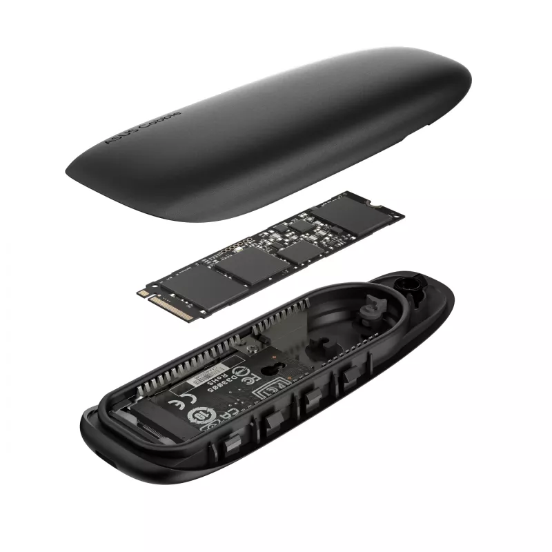 Caja SSD externa ASUS COBBLE negra M.2 NVMe SATA 10 Gbit/s USB-C