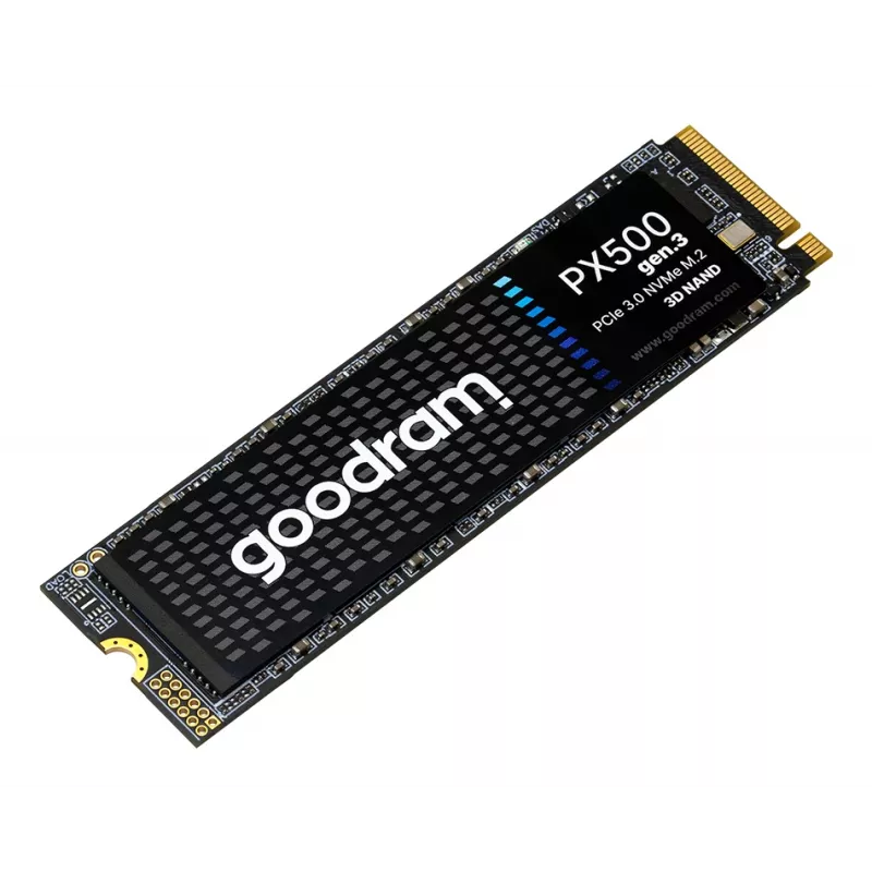 SSD interna GOODRAM PX500 GEN.3 M.2 1 TB – PCIe 3.0 NVMe, lectura 3300 MB/s, escritura 2700 MB/s, 2280