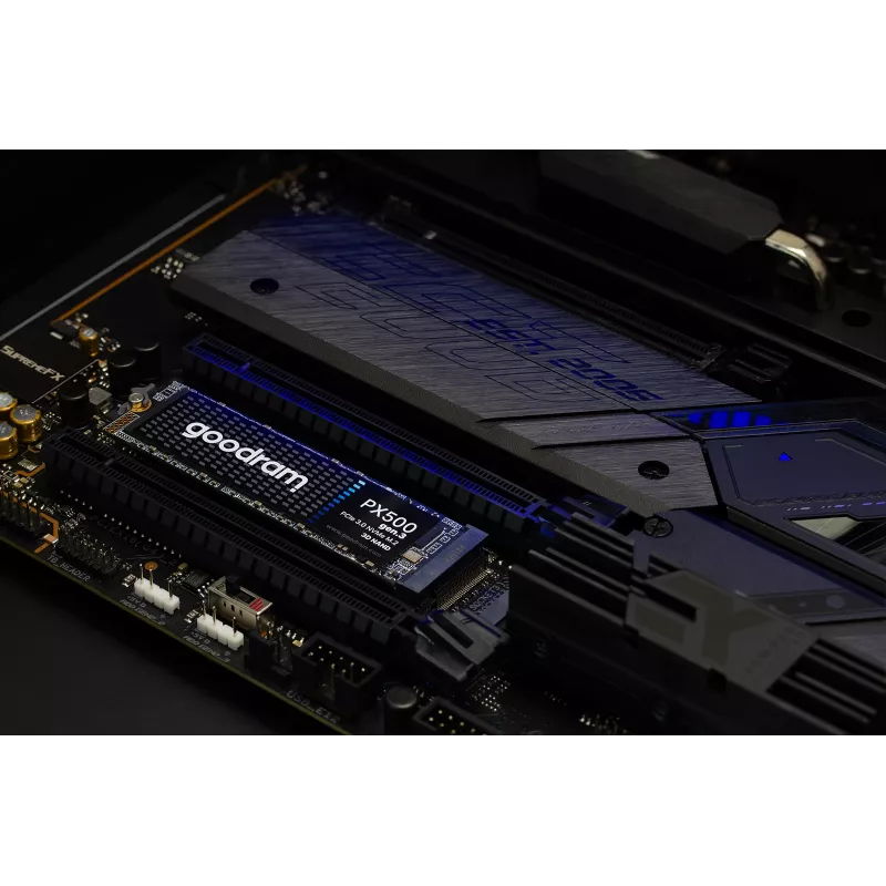 SSD interna GOODRAM PX500 GEN.3 M.2 1 TB – PCIe 3.0 NVMe, lectura 3300 MB/s, escritura 2700 MB/s, 2280