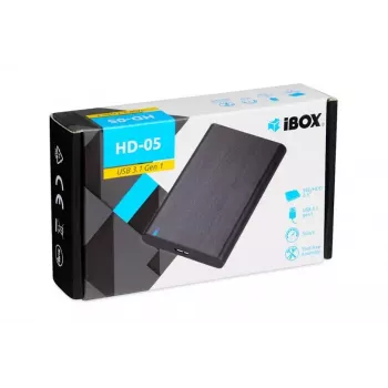 Caja HDD/SSD IBOX HD-05 negra — 2,5