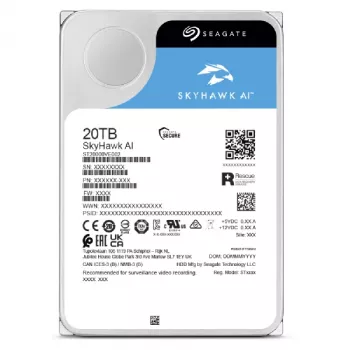 Disco duro interno Seagate SkyHawk AI 20 TB 7200 RPM 512 MB 3,5