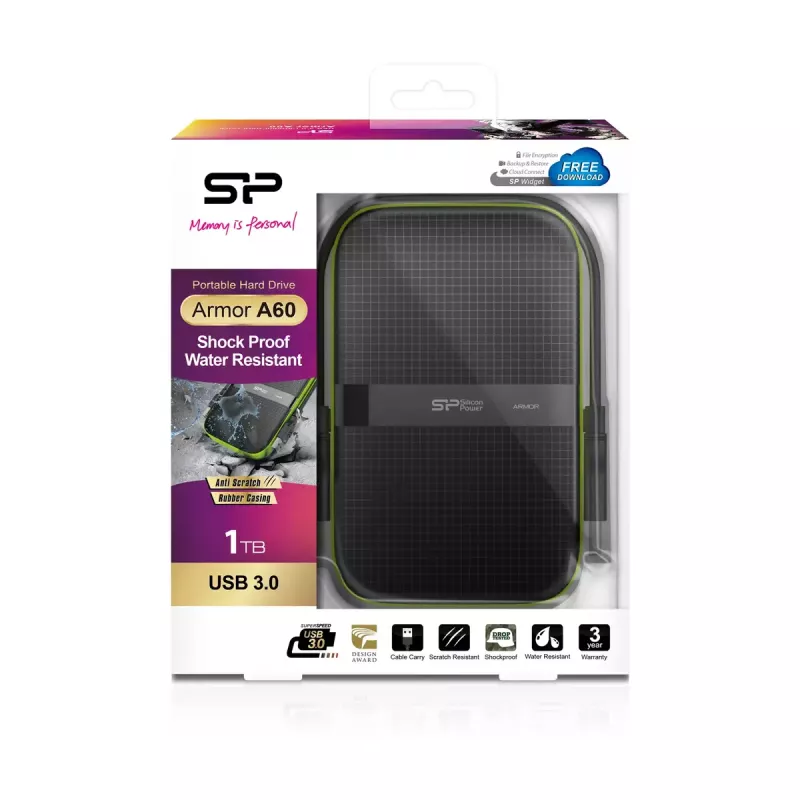 HDD externo Silicon Power Armor A60 1 TB 2,5