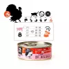 3Coty comida húmeda para gatos adultos con pavo y krill, 80 g