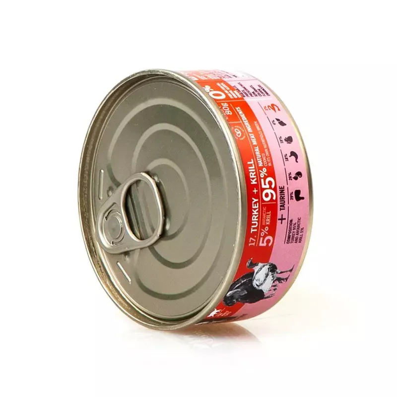 3Coty comida húmeda para gatos adultos con pavo y krill, 80 g