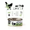 Comida húmeda para gatos 3coty pollo con ganso 80 g bolsa, alimento completo para gatos adultos, 19% proteína, 12% grasa, sin cereales