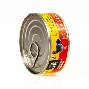 Comida húmeda para gatos 3coty pollo con krill para gatitos, 80 g, alimento completo, sin azúcar, sin gluten ni soja