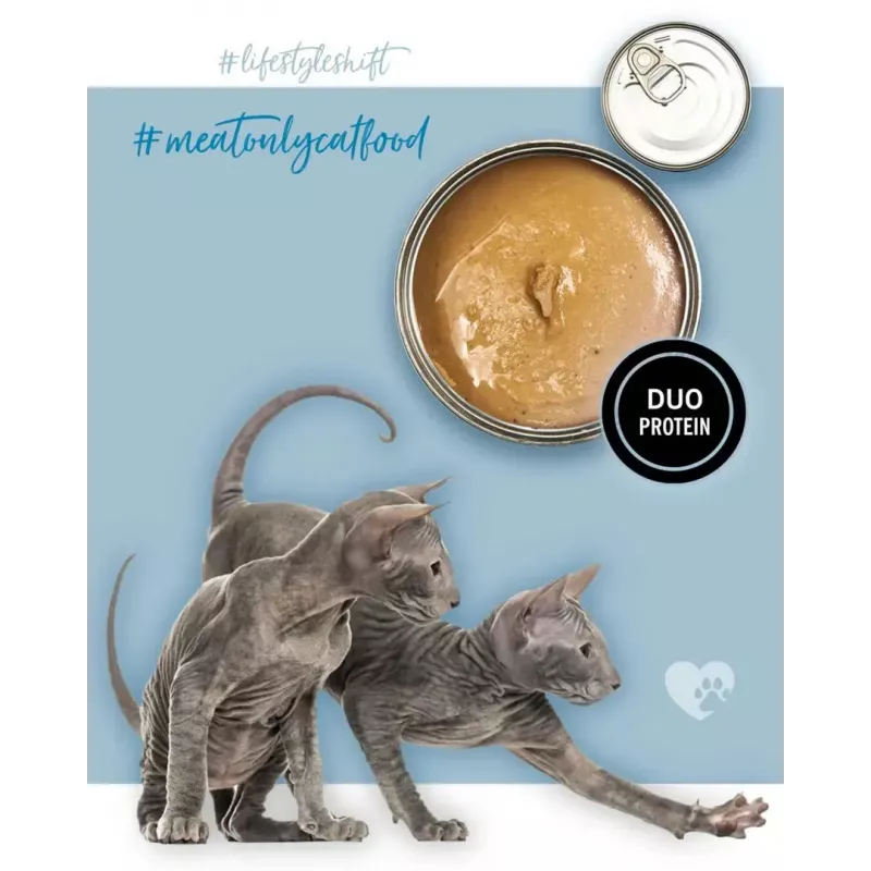3Coty comida húmeda para gatitos con pavo y pollo, 80 g