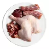 Comida húmeda para gatos 3coty pollo con pato para gatitos 80 g bolsa, alimento completo, proteína 20 %, grasa 9 %