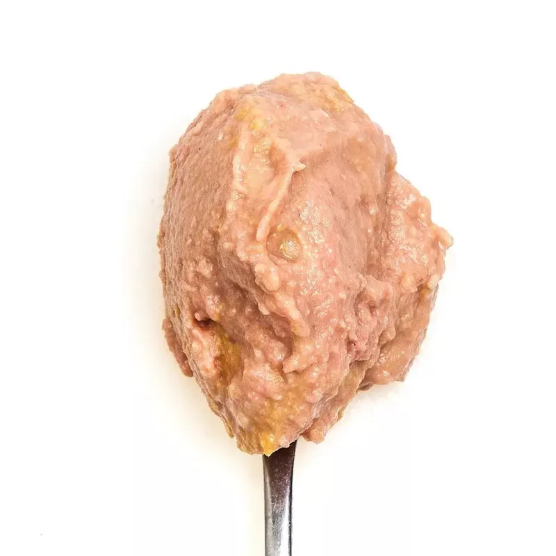 Comida húmeda para gatos 3coty pollo con pato para gatitos 80 g bolsa, alimento completo, proteína 20 %, grasa 9 %