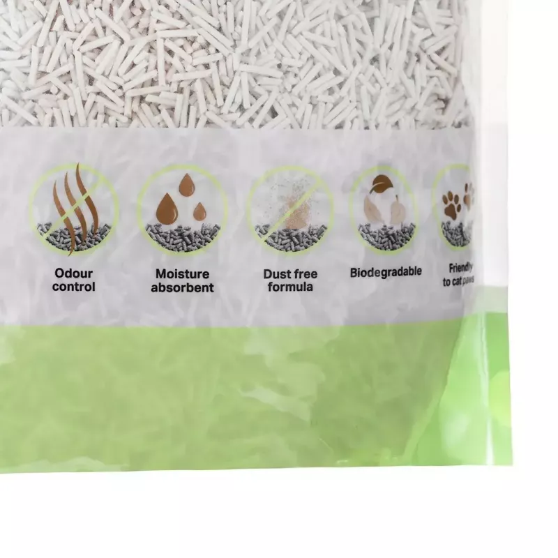 Arena aglomerante de tofu para gatos DIAMENTIQ Matcha Ultra, fibra de guisante, sin polvo, 2,5 kg