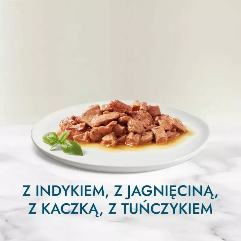 Comida húmeda para gatos Purina Nestlé GOURMET Perle Mini Filetes en salsa, bolsa 60 x 85 g, gatos adultos, 80% humedad