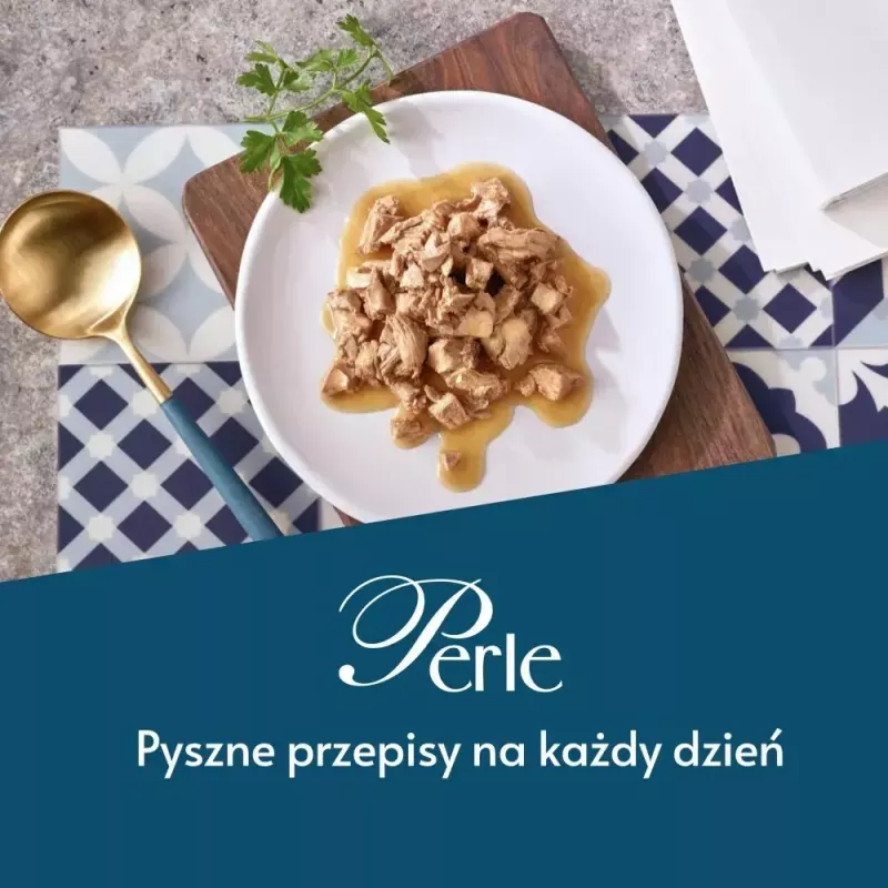Comida húmeda para gatos Purina Nestlé GOURMET Perle Mini Filetes en salsa, bolsa 60 x 85 g, gatos adultos, 80% humedad