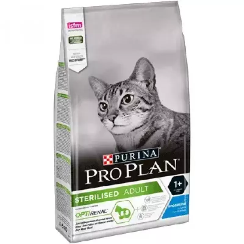 Purina Pro Plan Sterilised Renal Plus comida seca para gatos con conejo, 1,5 kg