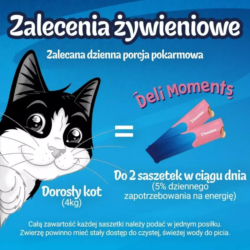 Snack húmedo para gatos Purina Felix Deli Moments Pasta de salmón 4 x 10 g tubo