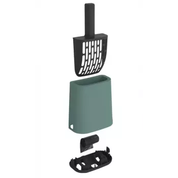 Rotho BIALA caja interior verde para pala y almacenamiento de arena para gatos, 91×162×290 mm, plástico