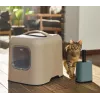 Rotho Biala pala para arena de gatos con bolsas, verde