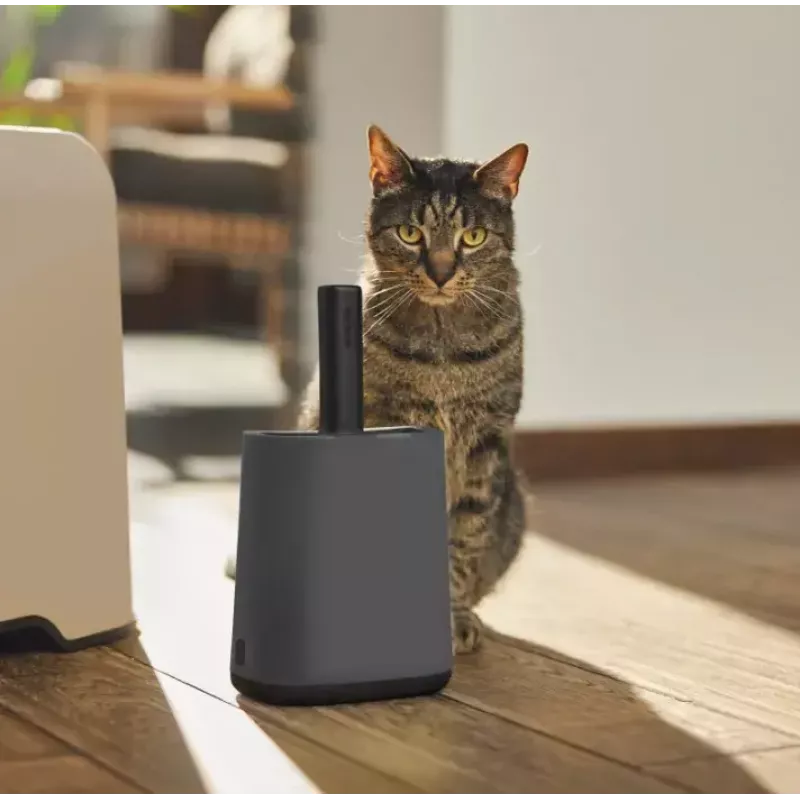 Rotho Biala pala para arena de gatos con bolsas, antracita