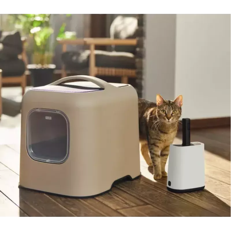 Rotho Biala pala para arena de gatos con bolsas, blanca
