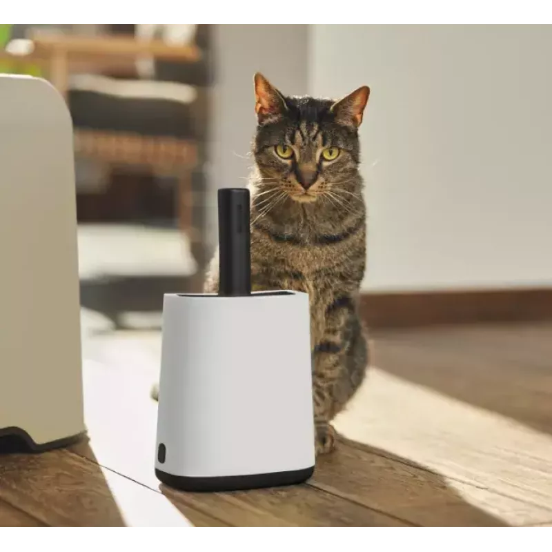 Rotho Biala pala para arena de gatos con bolsas, blanca