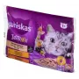 Alimento húmedo para gatos Whiskas 85 g bolsa, gatos adultos, 4 x 85 g, sabor pollo/cordero