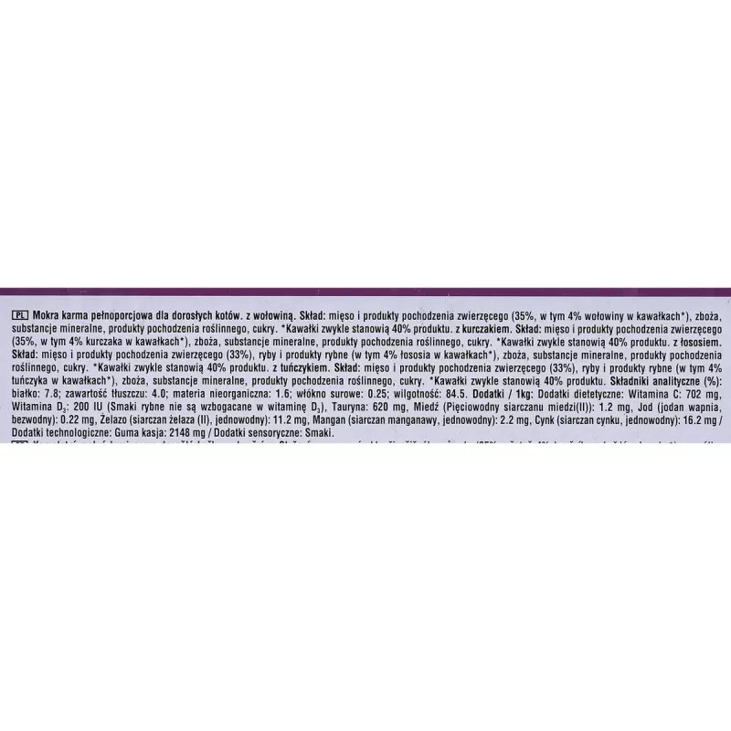 Alimento húmedo para gatos Whiskas Mix Favourites en gelatina, 40 x 85 g latas, sabor atún, gatos adultos