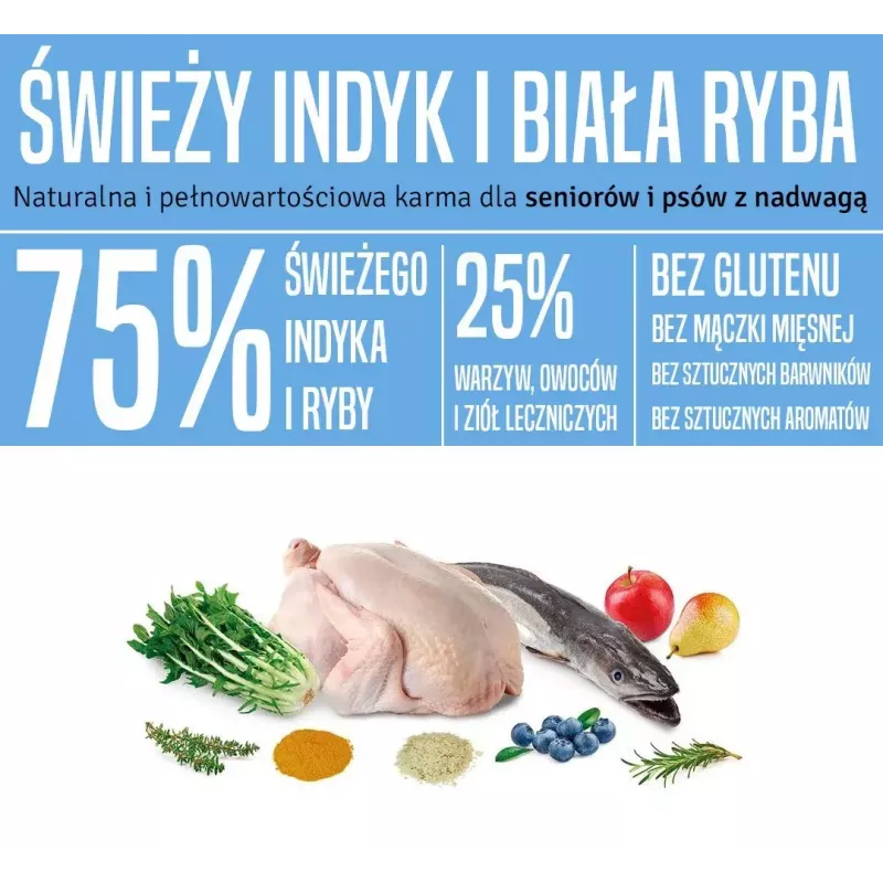 Comida seca para perros ARQUIVET Fresh Senior & Light pavo y pescado, 10 kg, 26 % proteína, 10 % grasa