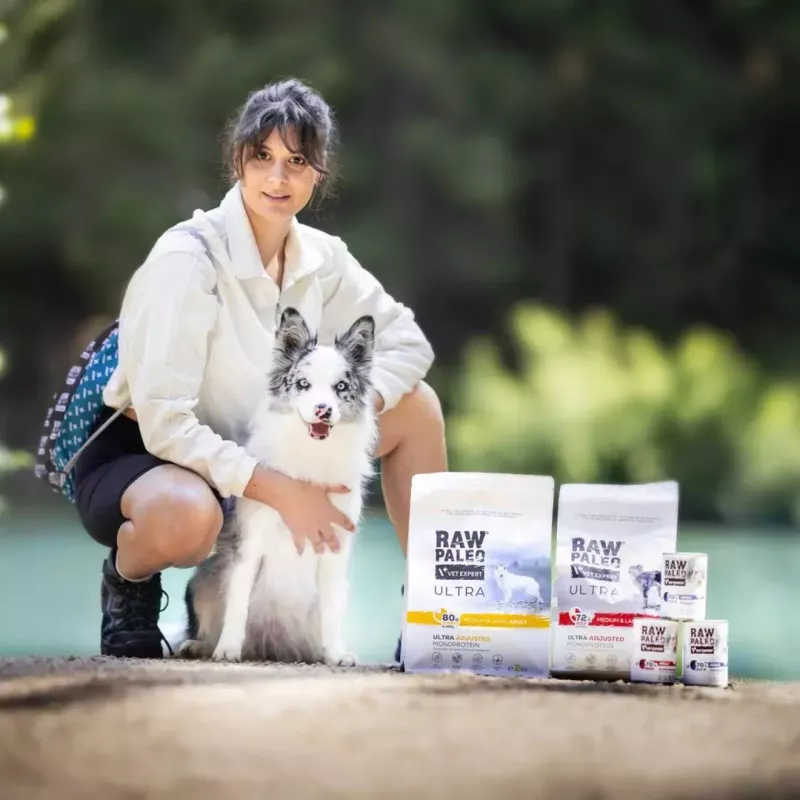 VETEXPERT RAW PALEO Puppy monoproteína pato, comida húmeda para cachorros, 400 g