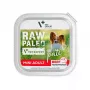 Comida húmeda para perros VETEXPERT RAW PALEO Pate Mini Adult Beef 150 g — dieta completa de comida húmeda para perros adultos de razas pequeñas, 80 % humedad, 10 % proteína