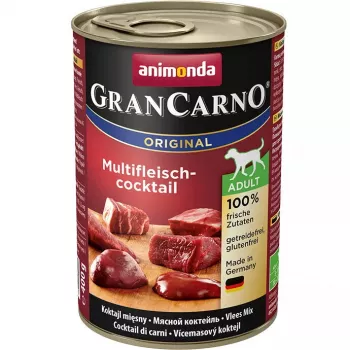 Comida en lata Animonda GranCarno Original — ternera, pollo, caza, pavo, 400 g, sin conservantes
