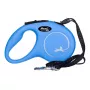Correa retráctil Flexi New Classic S — cordón, 5 m, correa individual, azul, carga máx. 12 kg
