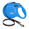 Correa retráctil Flexi New Classic 8 m — correa de cordón Flexi 8 m, azul, L, carga máx. 50 kg